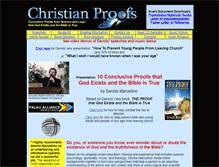 Tablet Screenshot of christianproofs.com